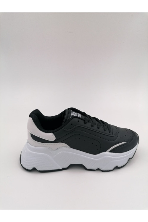 Solmaz Dark Step 146 Siyah Beyaz Sneaker