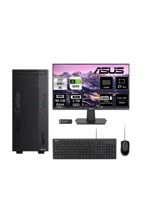 Expertcenter B900 Ultra 7 265 96Gb 2Tb Ssd Rtx5050/8Gb 27" Fdos Masaüstü Bilgisayar
