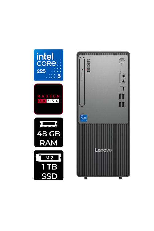 Thinkcentre Neo 50T G6 Ultra 5 225 48Gb 1Tb Ssd Rx550/4Gb W11P Masaüstü Bilgisayar & Per4 Usb Bellek