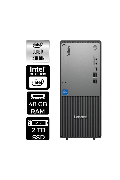 Thinkcentre Neo 50T G5 İ7 14700 48Gb 2Tb Ssd Fdos Masaüstü Bilgisayar & Per4 Usb Bellek