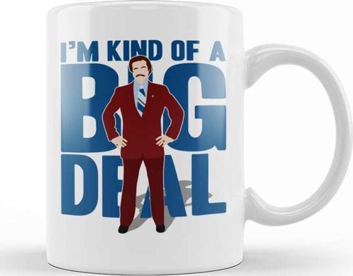 Anchorman Ron Burgundy Kind Of A Big Deal Kupa Bardak Porselen