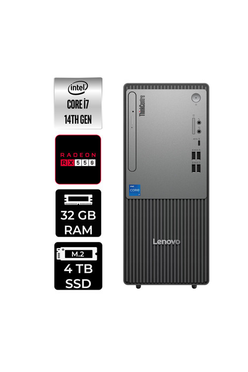 Thinkcentre Neo 50T G5 İ7 14700 32Gb 4Tb Ssd Rx550/4Gb W11H Masaüstü Bilgisayar & Per4 Usb Bellek