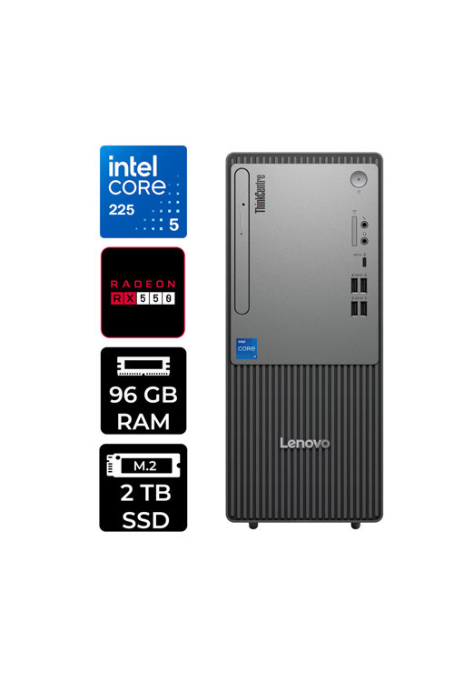 Thinkcentre Neo 50T G6 Ultra 5 225 96Gb 2Tb Ssd Rx550/4Gb W11H Masaüstü Bilgisayar & Per4 Usb Bellek