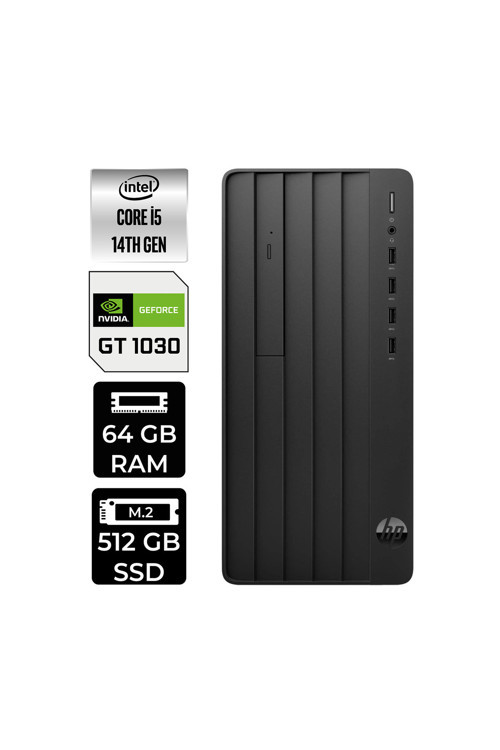 240 Prodesk 2 İ5 14400 64Gb 512Gb Ssd Gt1030/4Gb W11P Masaüstü Bilgisayar & Per4 Usb Bellek