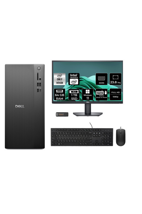 Pro Tower Ect1250 İ7 14700 64Gb 1Tb Ssd W11P Masaüstü Bilgisayar + 23.8" Monitör