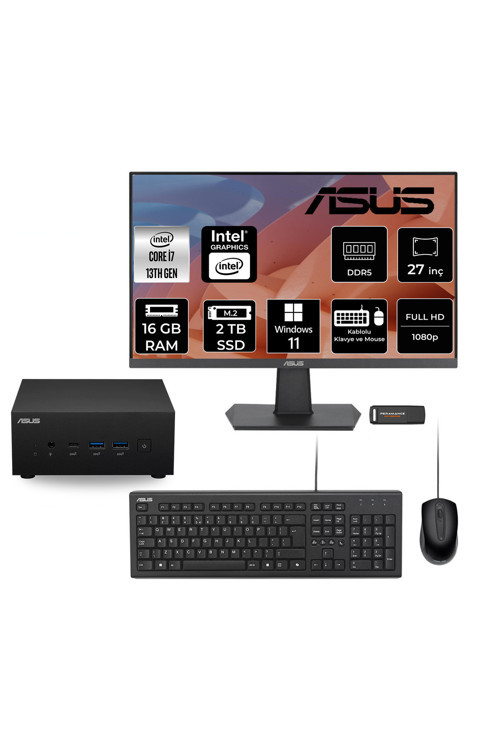 Expertcenter Pn64 İ7 13700H 16Gb 2Tb Ssd 27" Fhd W11P Mini Masaüstü Bilgisayar