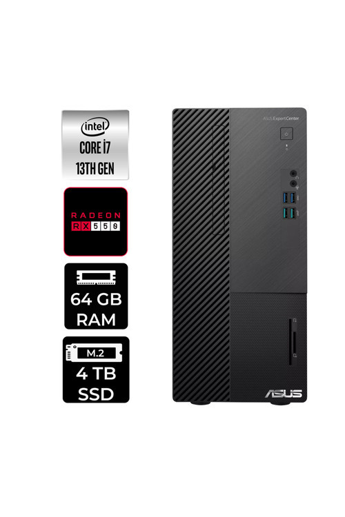 Expertcenter D500Me İ7 13700 64Gb 4Tb Ssd Rx550/4Gb W11P Masaüstü Bilgisayar & Per4 Usb Bellek