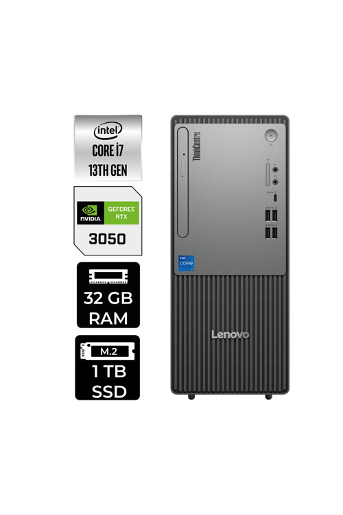 Thinkcentre Neo 50T G5 İ7 13700 32Gb 1Tb Ssd Rtx3050/6Gb Fdos Masaüstü Bilgisayar