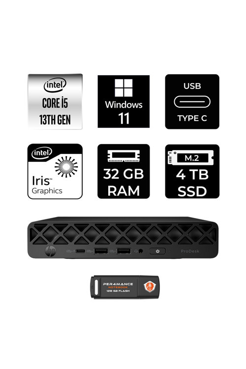 Pro Mini 260 G9 Intel Core İ5 1335U 32Gb 4Tb Ssd W11H Mini Masaüstü Bilgisayar