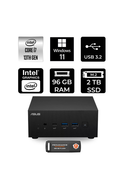 Expertcenter Pn64 İ7 13700H 96Gb 2Tb Ssd W11H Mini Masaüstü Bilgisayar