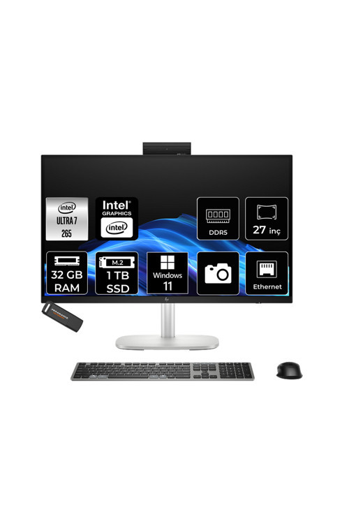 Elitestudio 8 G1İ Ultra 7 265 32Gb 1Tb Ssd 23.8" Fhd W11H Touch All İn One Bilgisayar & Per4 Usb