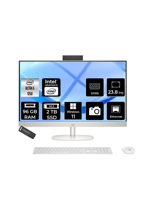 Proone 240 G10 Ultra 5 125U 96Gb 2Tb Ssd 23.8" Fhd W11P Beyaz All İn One Bilgisayar