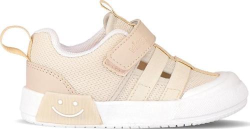 Momo 346.24Y.145 Cırtlı Kız Çocuk Işıklı Spor Ayakkabı Bej