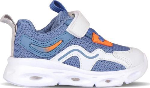 Rony 346.24Y.117 Cırtlı Erkek Çocuk Işıklı Spor Ayakkabı Kot Mavi