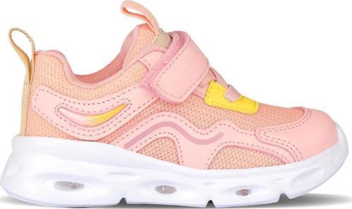 Rony 346.24Y.117 Cırtlı Kız Bebek Işıklı Spor Ayakkabı Pudra