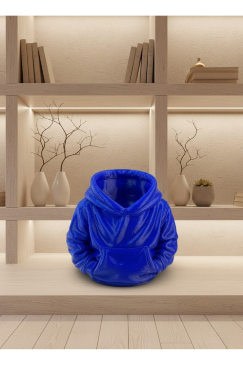 Lacivert Hoodie Kalemlik 10x10 cm Masa Üstü Düzenleyici