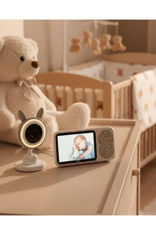 Gece Görüşlü Bebek Telsizi Besleme Hatırlatıcılı LCD Ekran