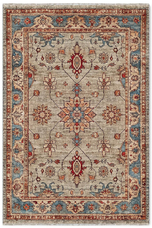 Tasarım Sultani Bej Şönil Halı Kilim Yolluk Kaymaz Yıkanabilir Salon Mutfak Koridor