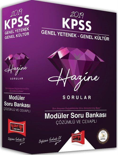 2019 KPSS Genel Yetenek Genel Kültür Hazine Sorular Çözümlü ve Cevaplı Modüler Soru Bankası (5 Kitap)