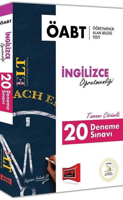 2018 ÖABT ELT İngilizce Öğretmenliği Tamamı Çözümlü 20 Deneme Sınavı