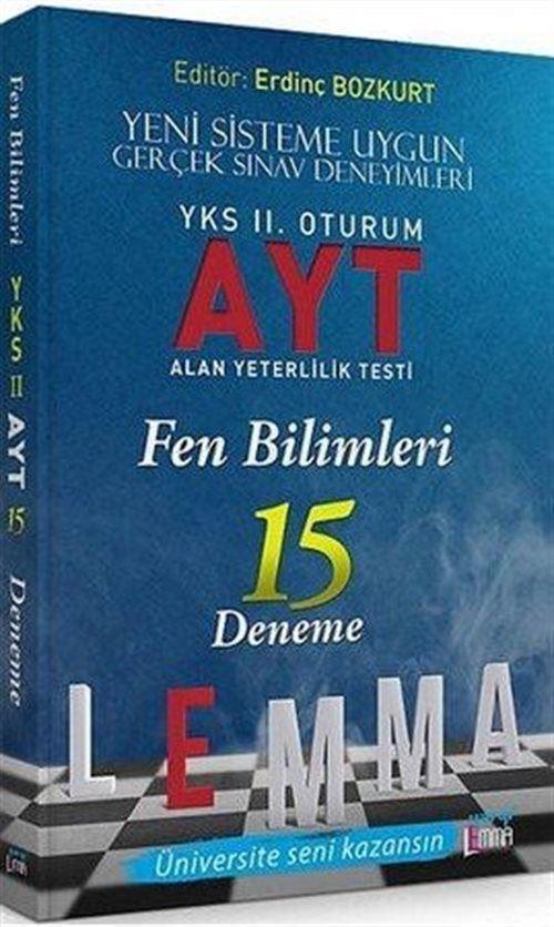 YKS Lemma 2. Oturum AYT Fen Bilimleri 15 Deneme