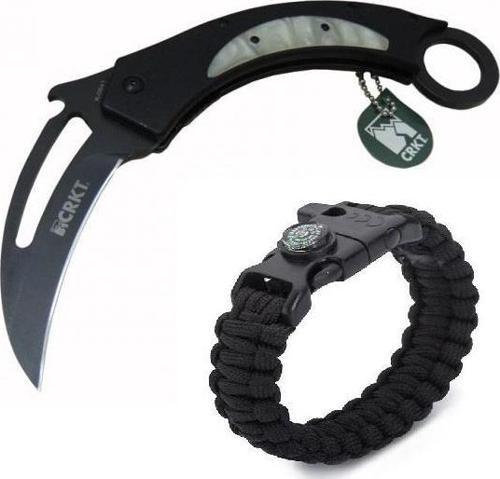 Crkt Blacsrambit Karambit Çakı X-0641BK-23 CM