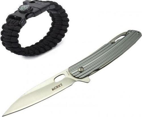 Crkt Çakı Kancalı Gri K241XXP- 23 CM
