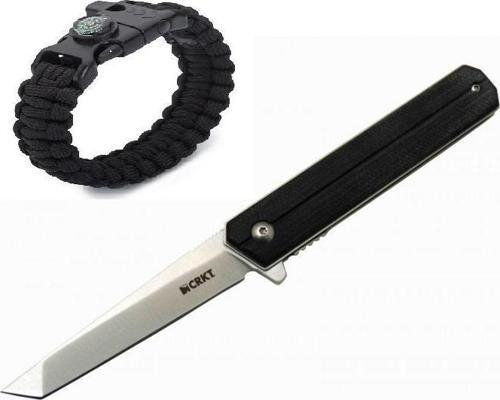 Crkt Tasıan Tanto Çakı 15FF BK 20 CM