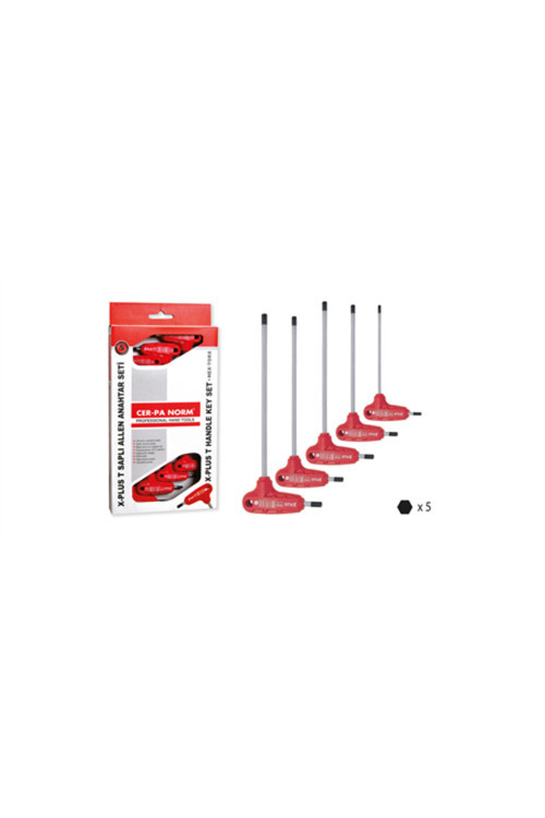 Cer-Pa X-Plus T.saplı Allen Anahtar 5 Li Tk