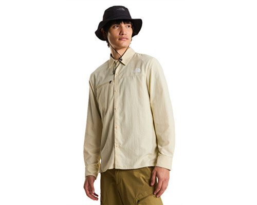 M Packable Long Sleeve Shirt Erkek Günlük Gömlek NF0A8FTRDOM1 Bej
