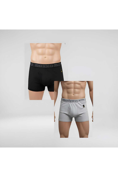 Special Erkek 2'Li Pamuklu Likralı Esnek Kumaş Boxer