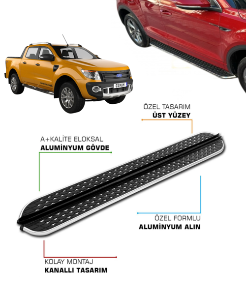 FORD RANGER UYUMLU 2011 2012 2013 2014 2015 2016 2017 2018 2019 2020 2021 YAN BASAMAK