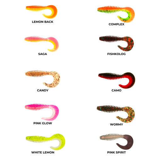 Curly 5 Cm Silikon Yem Candy
