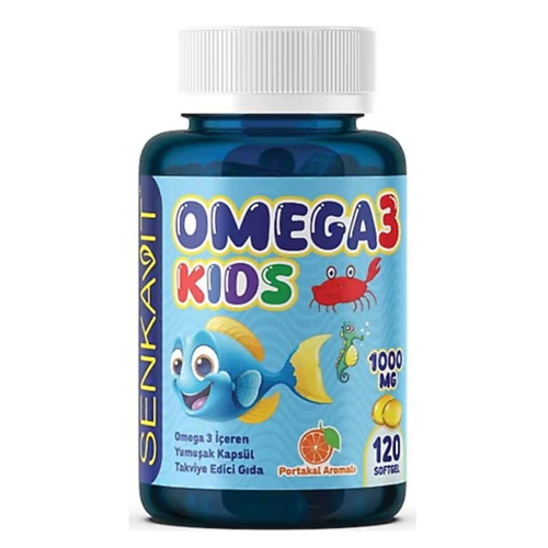 Kids Omega 3 Portakal Aromalı Takviye Edici Gıda 120 Softgel