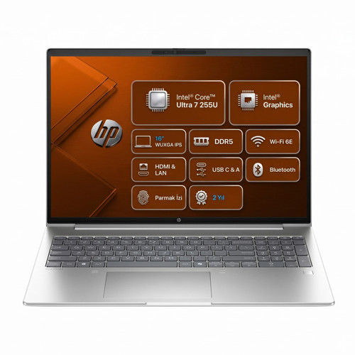 ProBook 4 G1i 16 Ultra 7 255U 16GB 512GB SSD 16" WUXGA Freedos Laptop, Notebook CW5X1EA