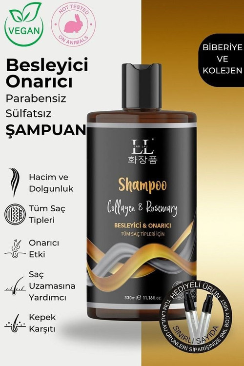 Kolajenli & Biberiyeli Şampuan Onarıcı ve Kepek Karşıtı Bitkisel Şampuan 330 ML