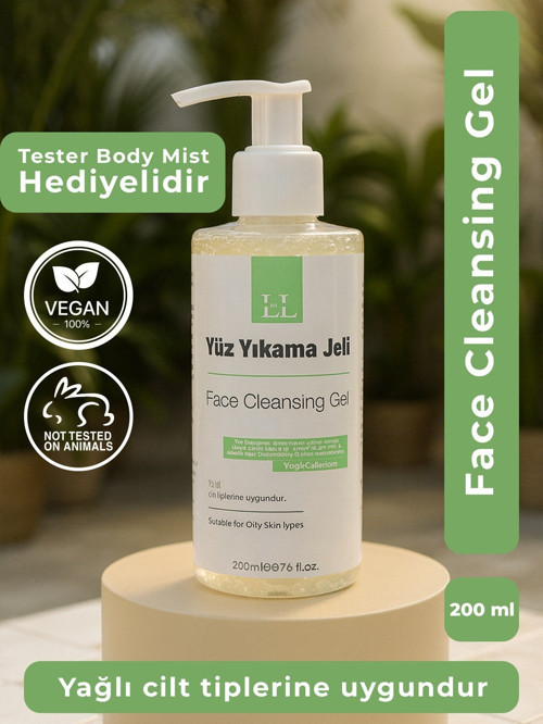 Yağlı ve Akneye Eğilimli Ciltler İçin Arındırıcı Yüz Temizleme Jeli - %100 Vegan 200 Ml