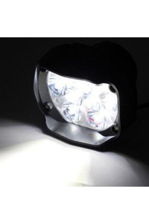 1 Adet Led Motosiklet Sis Far Montaj Sis Drl Lamba Scooter Motosiklet Için (Çakar & Sabit Mod)