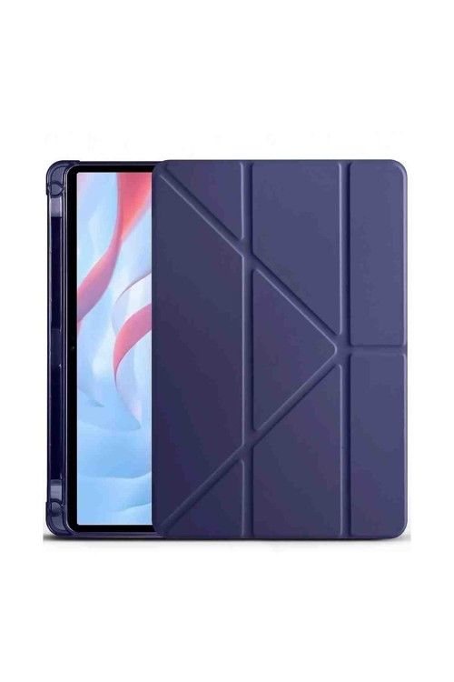 Honor Pad X9A Uyumlu 11.5" Fuchsia Trifolding Kalem Bölmeli Standlı Tablet Kılıfı