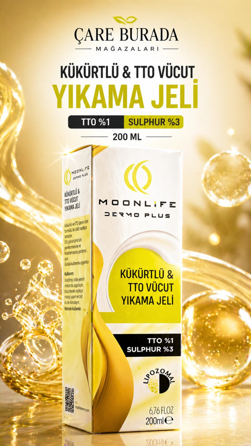Kükürtlü & TTO Vücut Yıkama Jeli 200 Ml (%1 TTO & %3 Sülfür)
