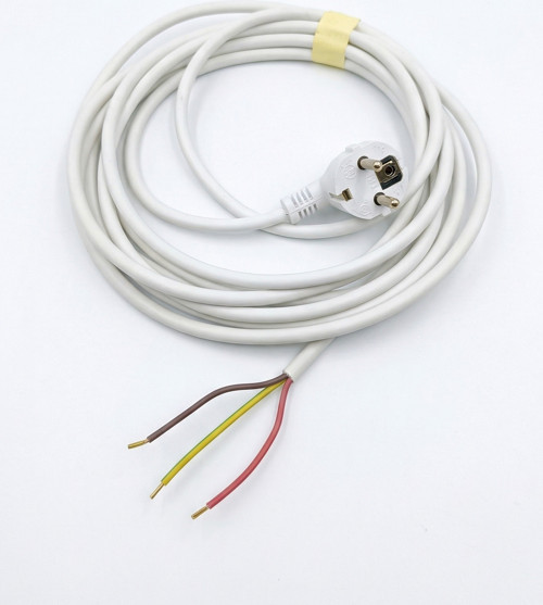 10 Metre Topraklı Hazır Fişli Elektrik Uzatma Kablosu 3X1.5 Mm² Beyaz