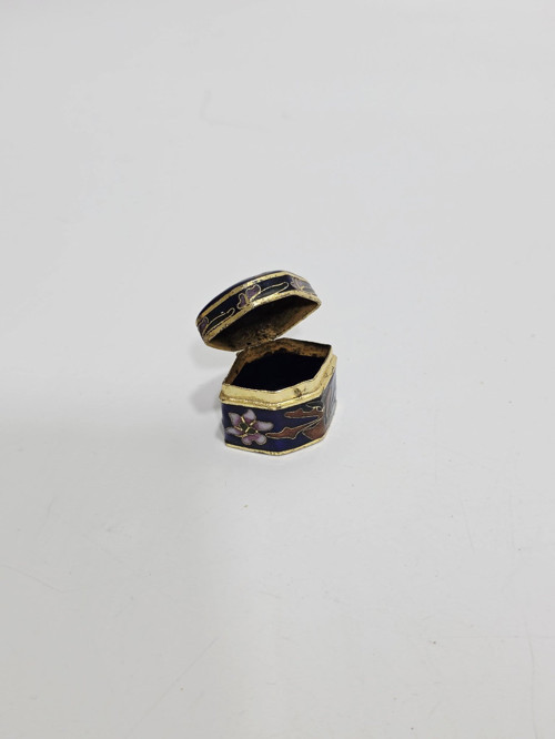 Antika Cloisonne Minyatür Kutu 3x2,1cm 108
