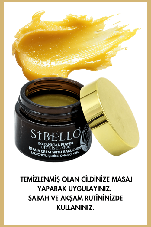 Nemlendirici canlandırıcı cilt tonu eşitleyici yenileyici organik %100 Bitkisel Bakuchiol Krem 50ml
