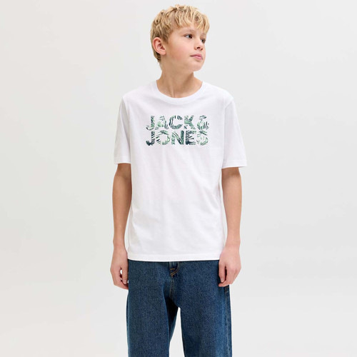 Jeff Logo Erkek Çocuk Beyaz Tişört