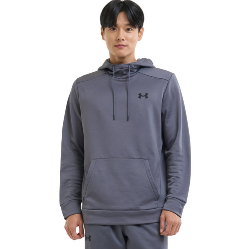 Armour Fleece Erkek Gri Kapüşonlu Sweatshirt