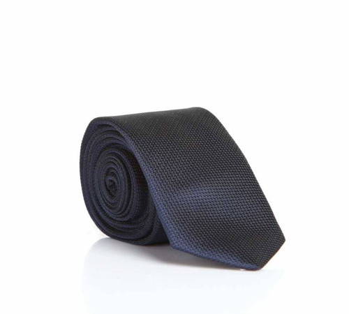 Lacivert Slim Fit Düz Renk Dokuma Kravat / DDK-03