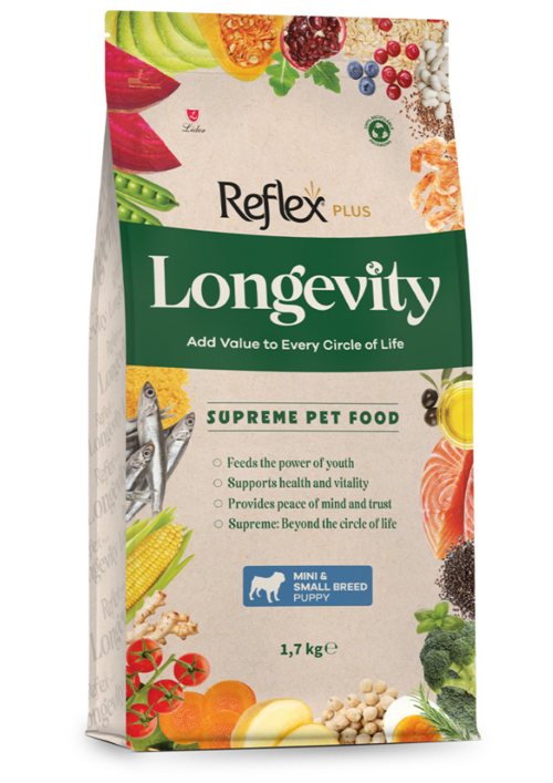 Plus Longevity Puppy Hipoalerjenik Balıklı Mini Ve Küçük Irk Yavru Köpek Maması 1.7 Kg