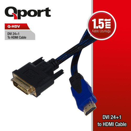 Q-HDV DVI TO HDMI 24+1 CONVERTER ÇEVİRİCİ