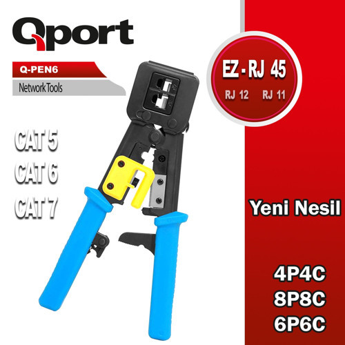Q-PEN6 YENİ NESİL EZ-RJ AĞ PENSESİ