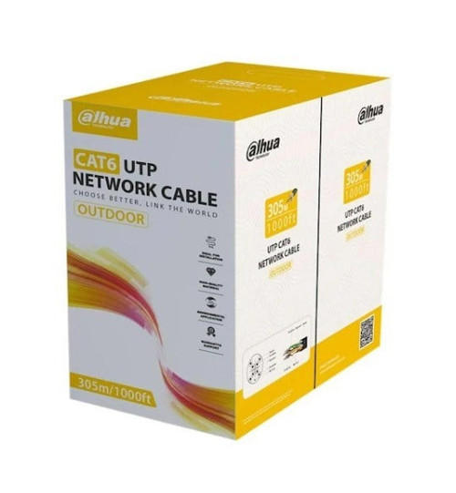 DH-PFM920-6UN UTP DIŞ ORTAM (SİYAH) CAT6 BAKIR KABLO (PE)